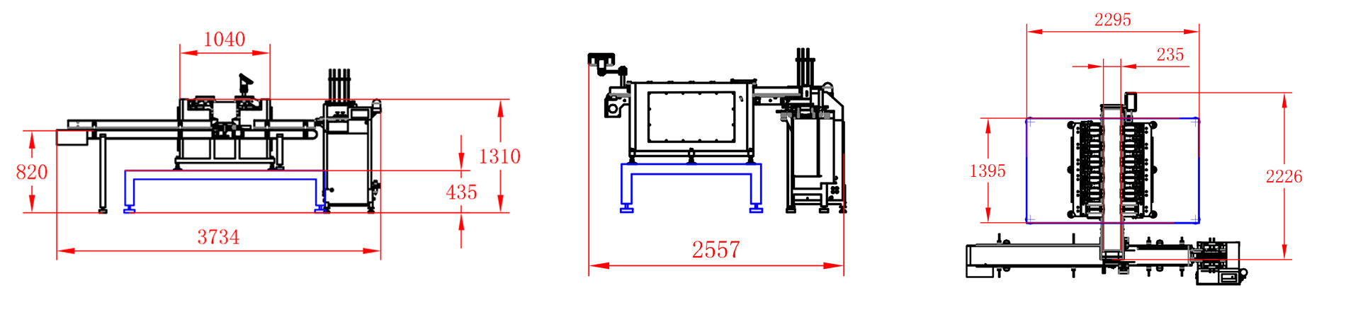 托盘包装机绘图