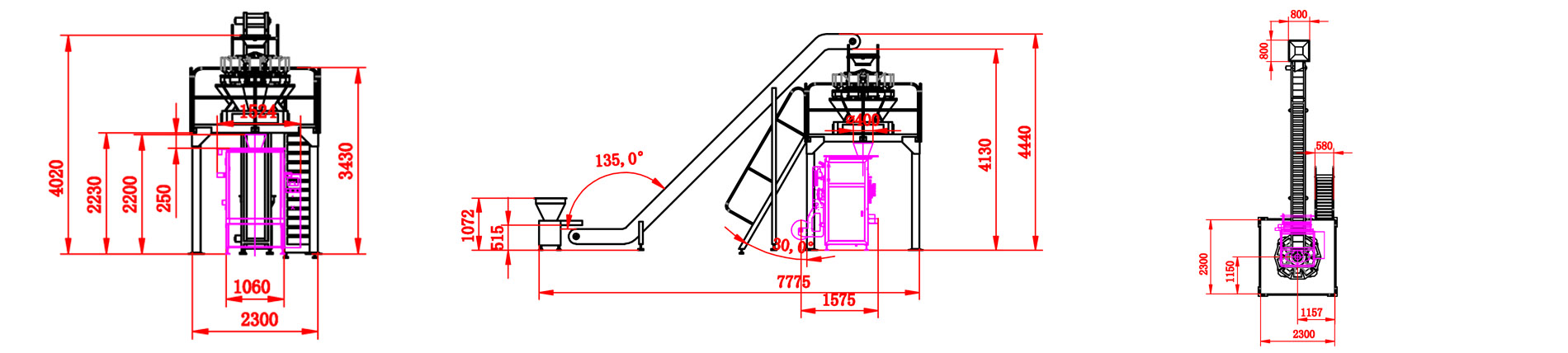 蔬菜包装机图纸